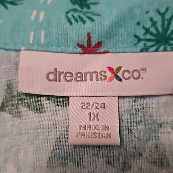 Dreams & Co. Woman pajama top 1X - Picture 2 of 5